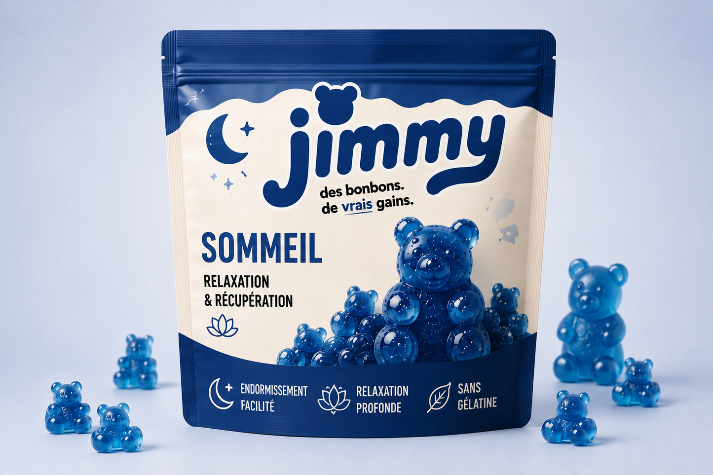Jimmy Sommeil — Oursons Boost de Relaxation & de Sommeil
