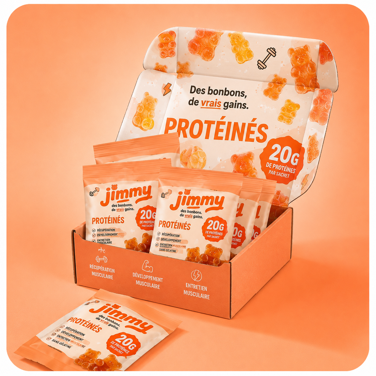 Jimmy Protéines — Oursons Boost Protéiné 20g